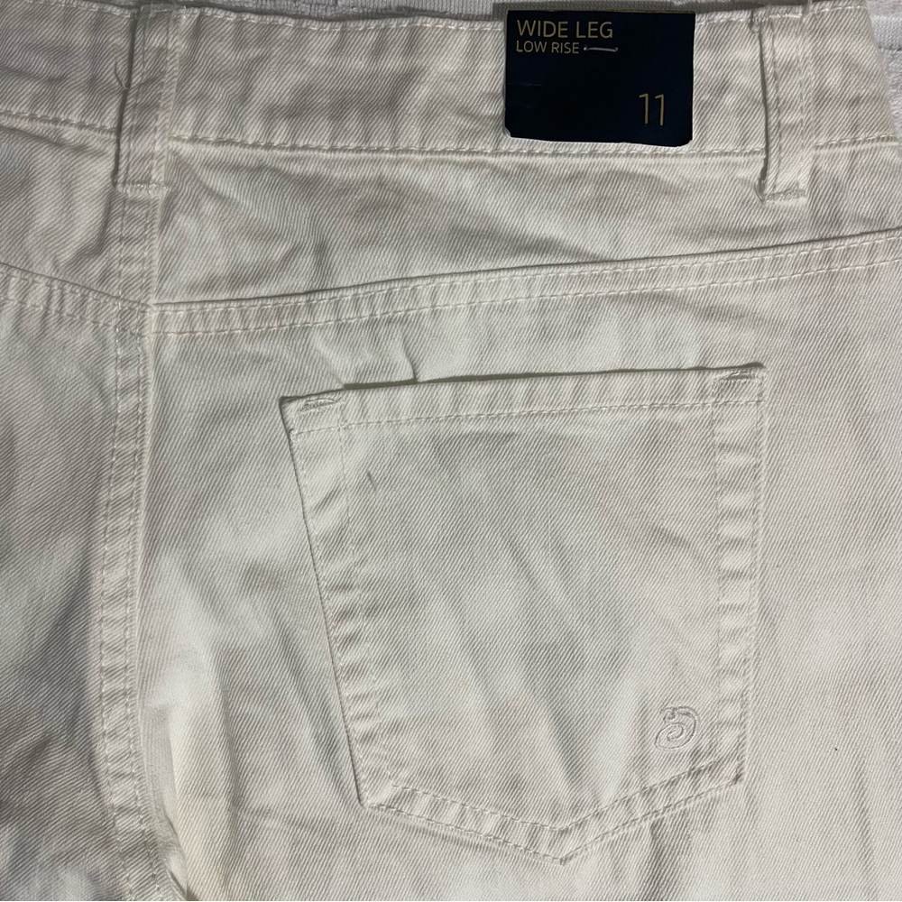 Indigo Rein Juniors' Cotton Loose-Fit Jeans - White, Size 11, NWT - Picture 11 of 11